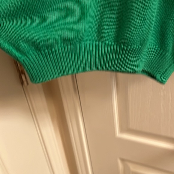 MENS Vtg Saks fifth Avenue NY NY small 100% cotton Green crew sweater - Picture 5 of 9